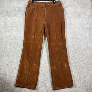 Woolrich Brown Corduroy Straight Leg Pants Casual Retro Trousers Women's Size 12